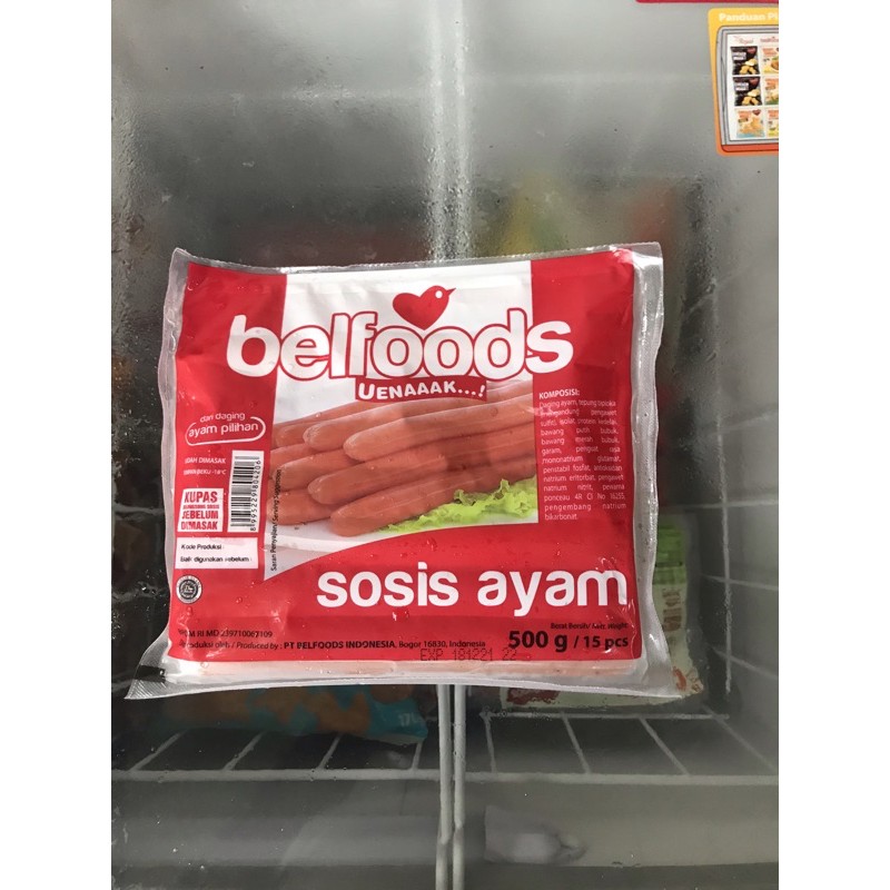 Sosis Ayam Belfoods 500gram - isi 15