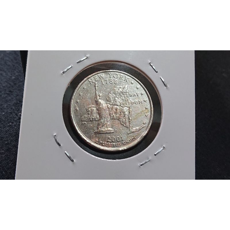 koin Amerika quarter dollar 2001 D liberty sesuai foto