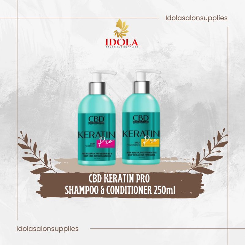 Jual CBD Keratin Pro Shampoo & Conditioner 250ml Shopee Indonesia