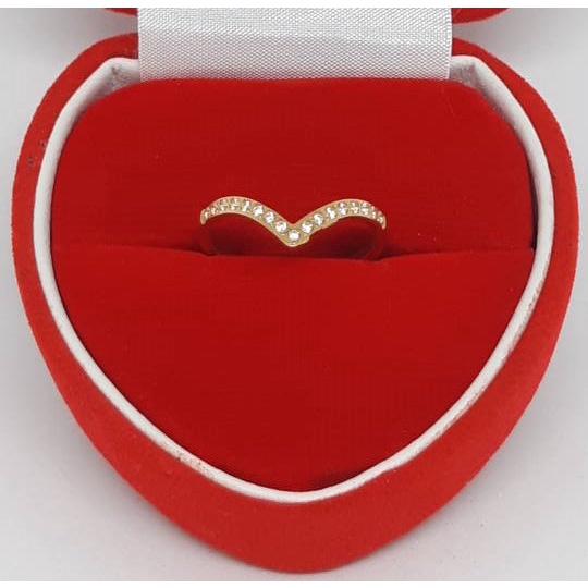 Besi Putih Asli_Cincin Wanita Sparkling Tahua