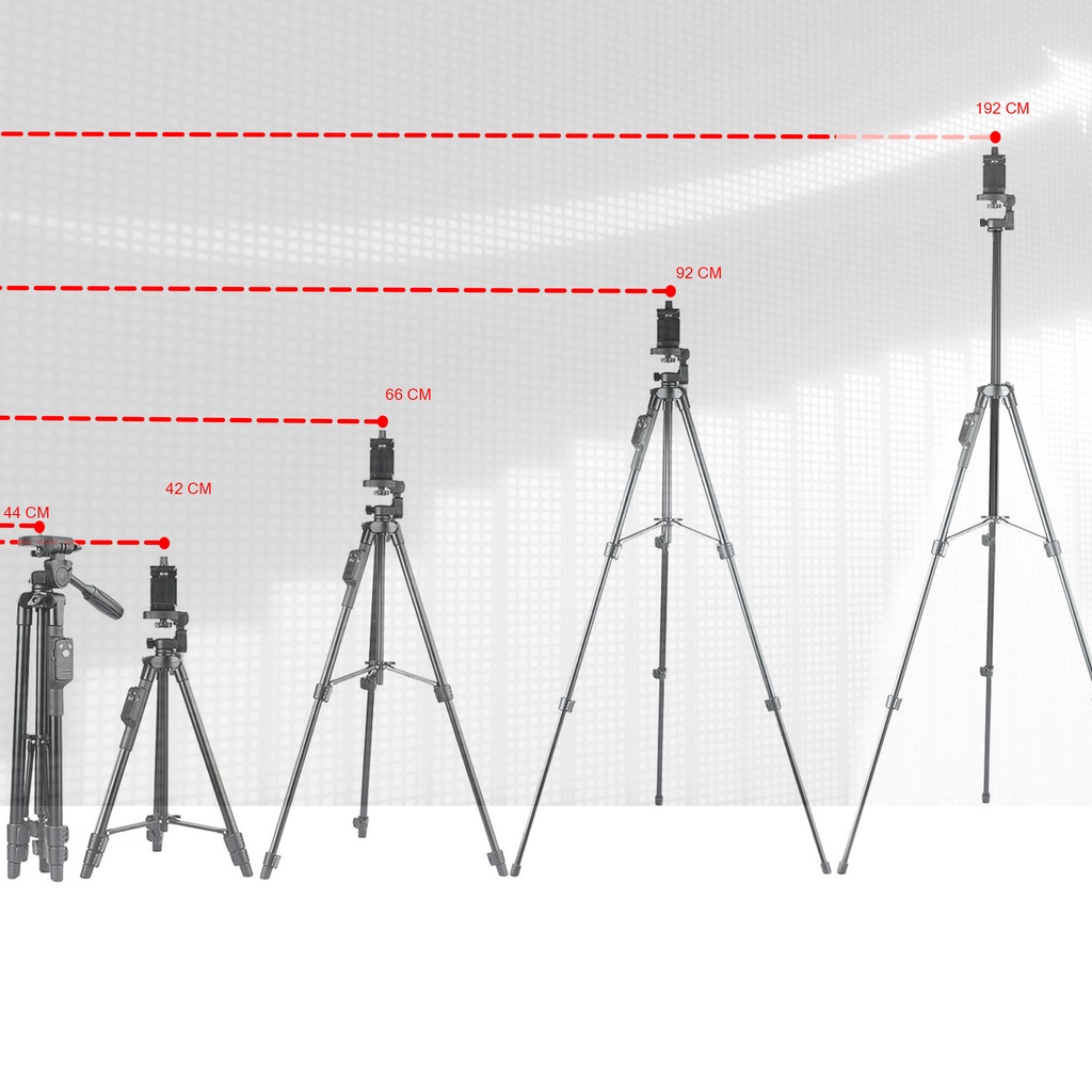 Tripod Handphone Tongsis 3 in 1 Kamera With Remote Bluetooth Camera Hp Free Holder Universal XL - TTX-6218