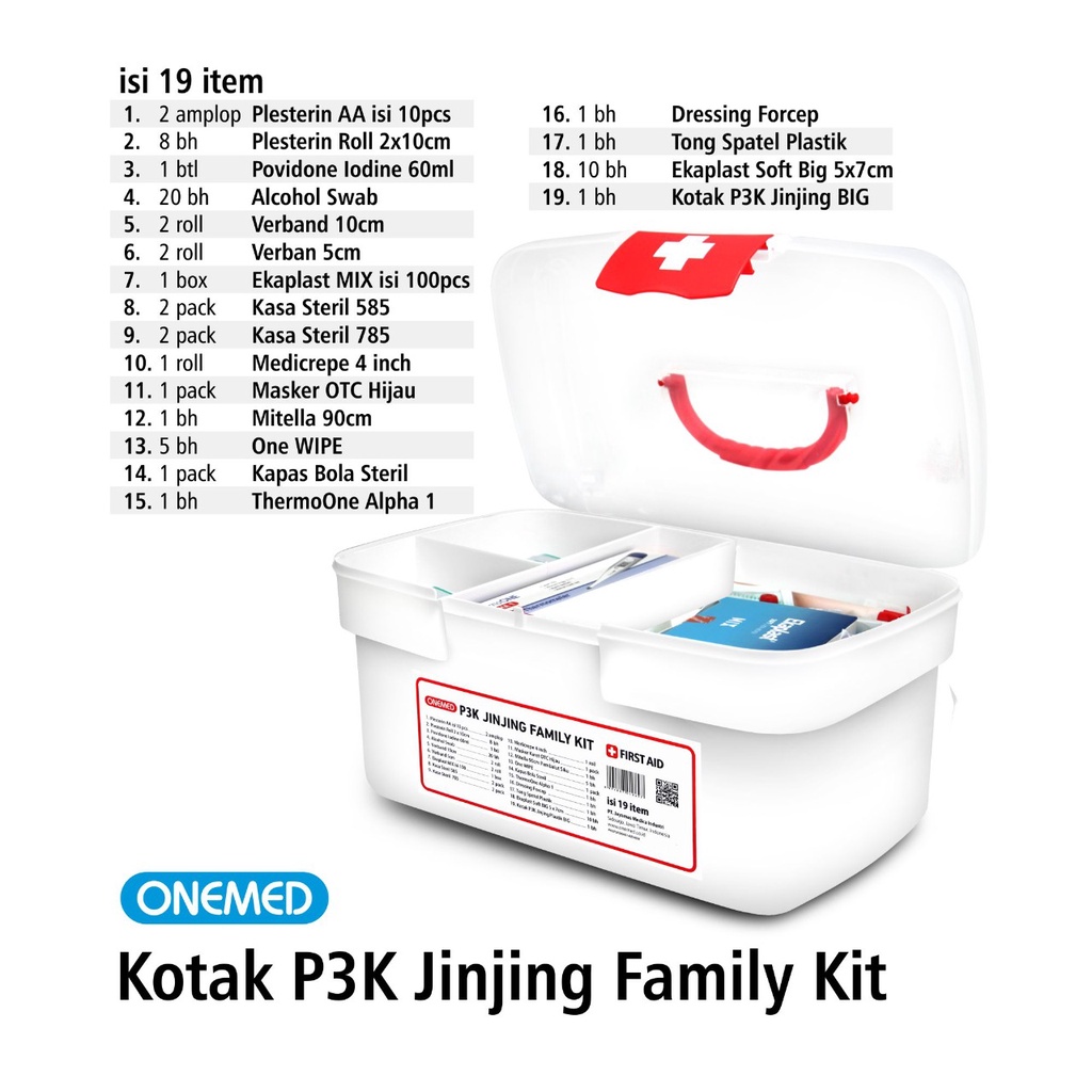 Kotak P3K Plastik Jinjing Family Kit Onemed