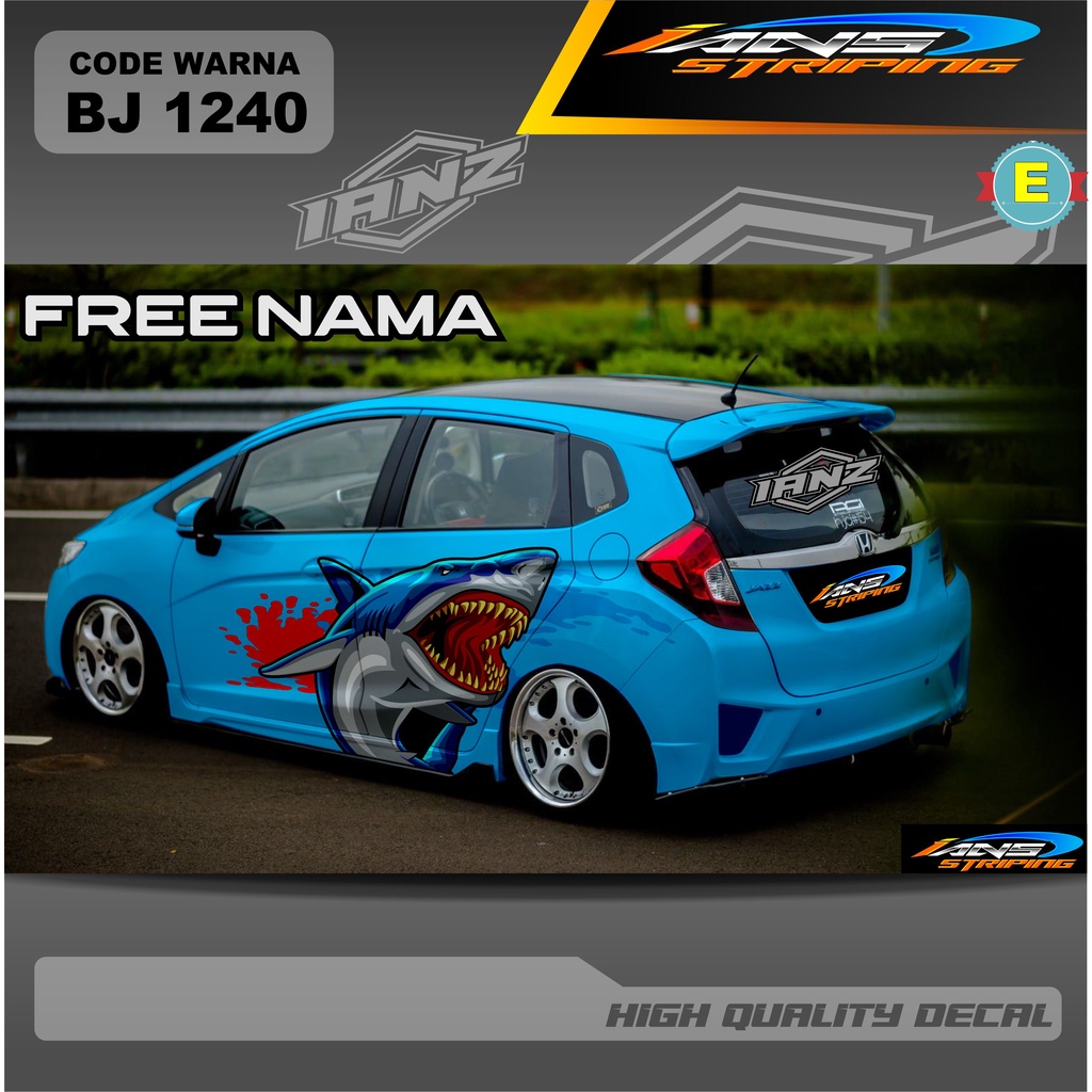 VARIASI DECAL STIKER MOBIL JAZZ JESS / STIKER DECAL HONDA BRIO AGYA AYLA TERBARU / STICKER MOBIL NEW DESAIN