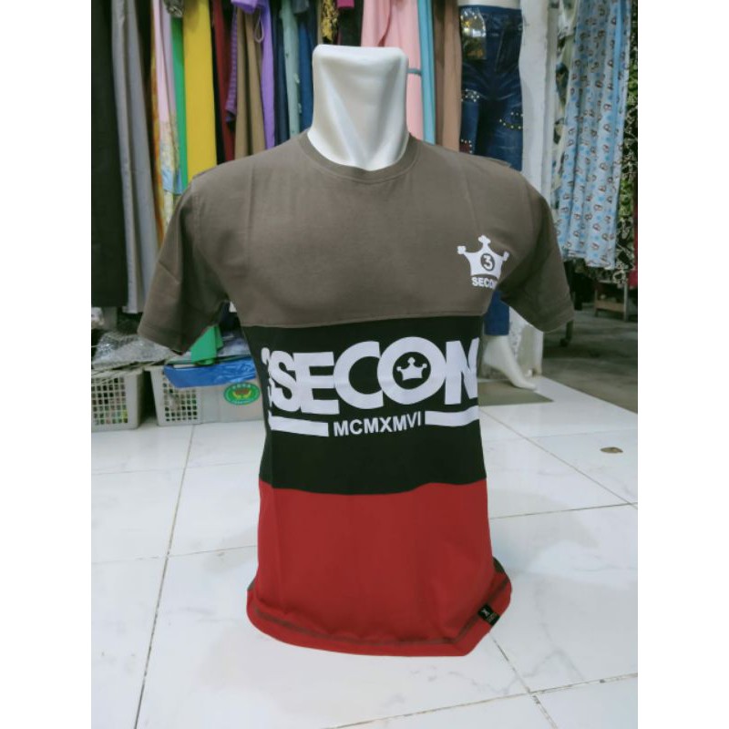 Kaos distro dewasa kaos tiga warna kaos 3second