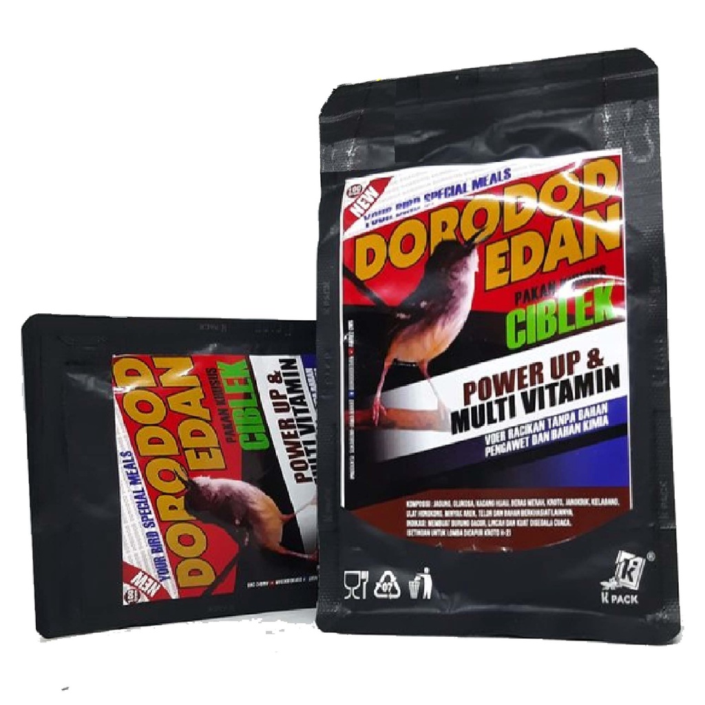 Dorodod Edan Ciblek Voer Halus Pakan Makanan Burung Ciblek