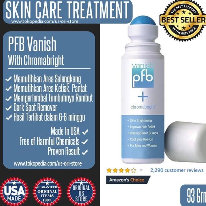 Pemutih Ketiak Selangkang Pantat Terbaik USA - PFB Vanish Chromabright