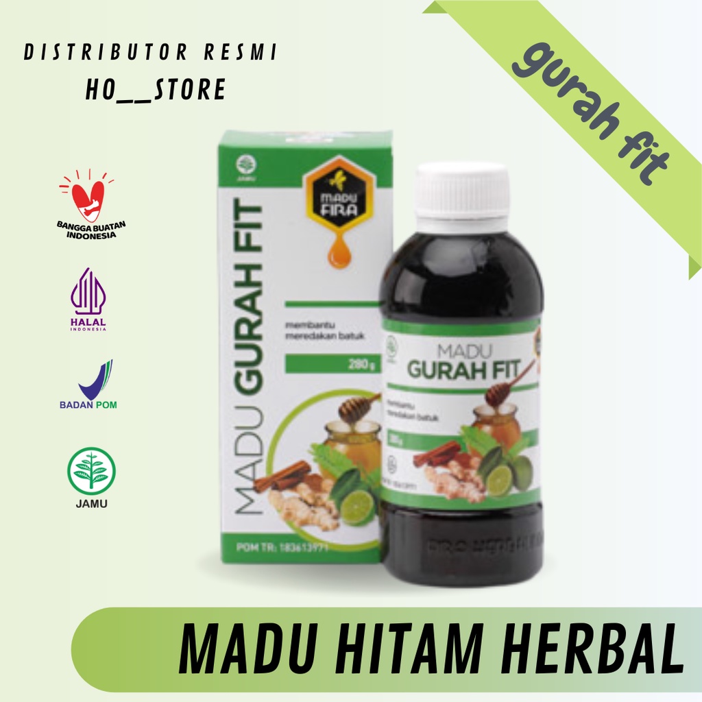 GURAH FIT - MADU HITAM PAHIT - MADU MURNI - M NATURE - BITTER HONEY