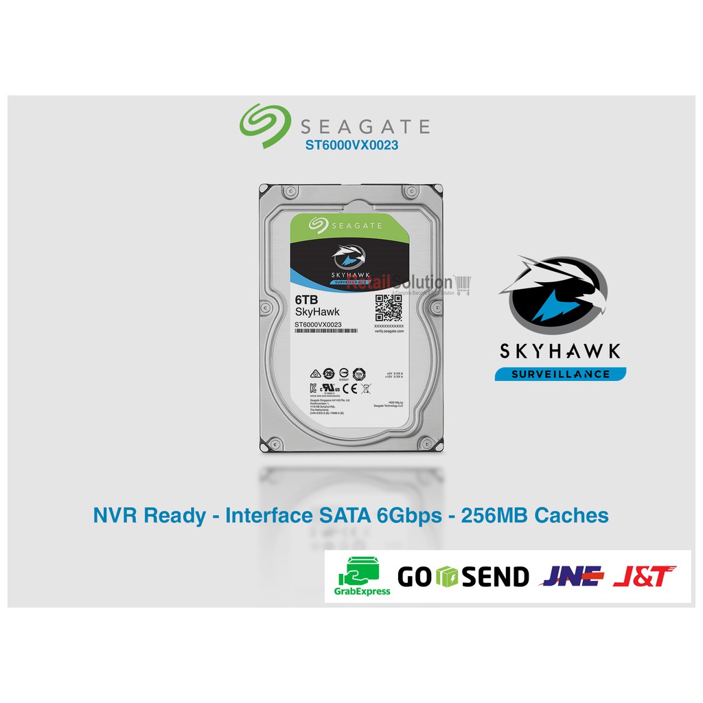 Seagate Skyhawk 6TB 3.5&quot; HDD CCTV SATA - ST6000VX0023