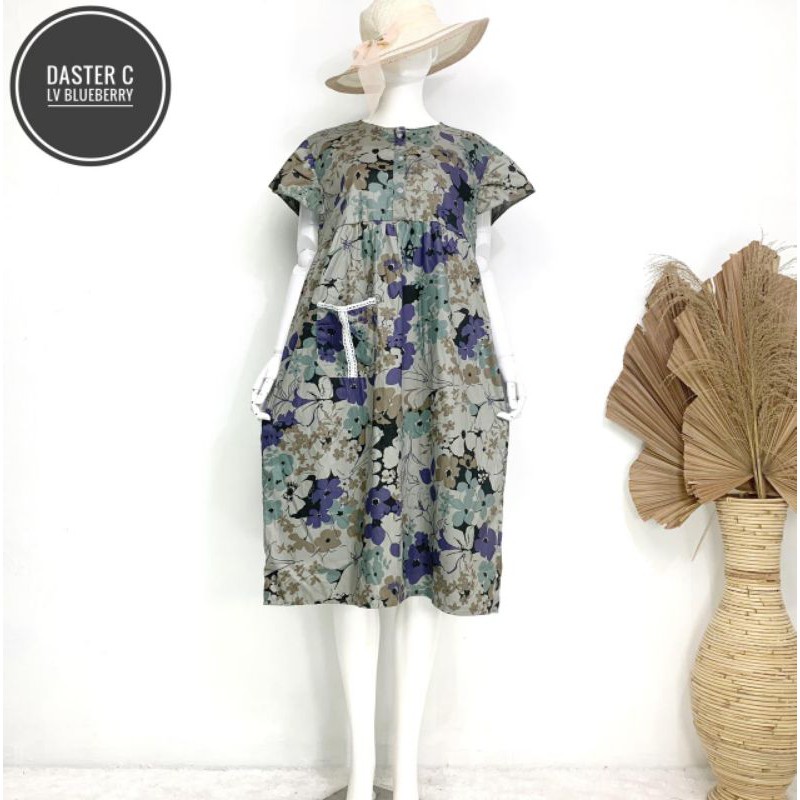 Homedress Daster Katun Jepang Premium Ori Cantik Murah Adem Model C Lady Size S ld 100 M ld 110