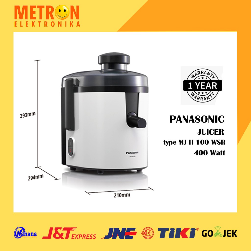 PANASONIC MJ H 100 WSR / JUICER 400 WATT / MJH100WSR