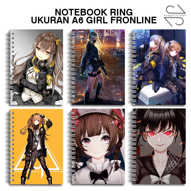 

(BELI 6 GRATIS 1)Buku Tulis Catatan buku notebook buku diary Notebook Ring Spiral A6 60 Lembar koleksi gambar girl fronline part2