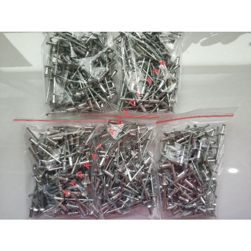 Paku rivet 423 (harga per 100pcs) paku keling alumunium