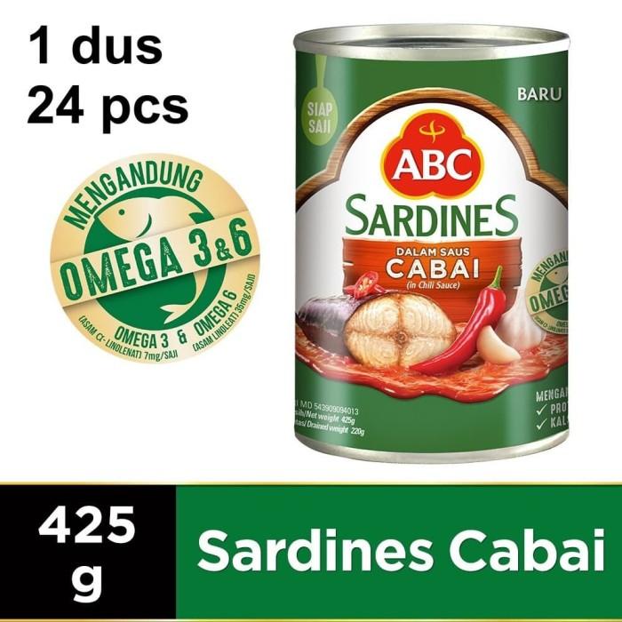 

Kaleng | Sarden Abc Saus Cabai 425Gr / Sardines Abc Cabai / 1 Dus 24 Pcs