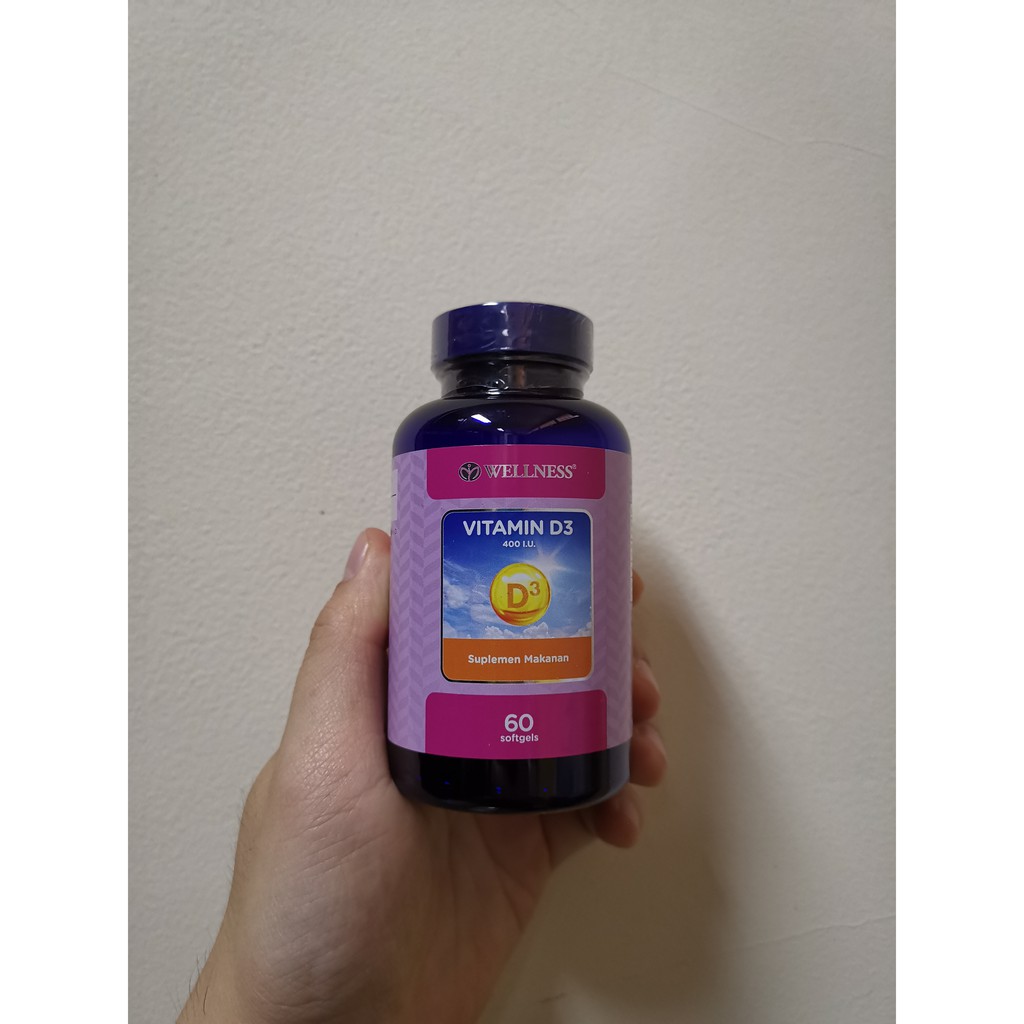 Wellness Vitamin D3 400 UI Isi 60 Softgel