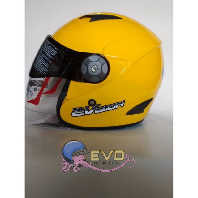 HELM KYT 2 VISION SOLID - CRYMSON YELLOW