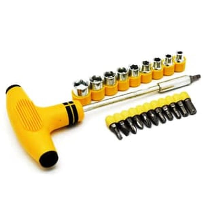 Obeng Set Multifungsi 24 in 1 Palu kunci T Sock Screwdriver - Obeng Set