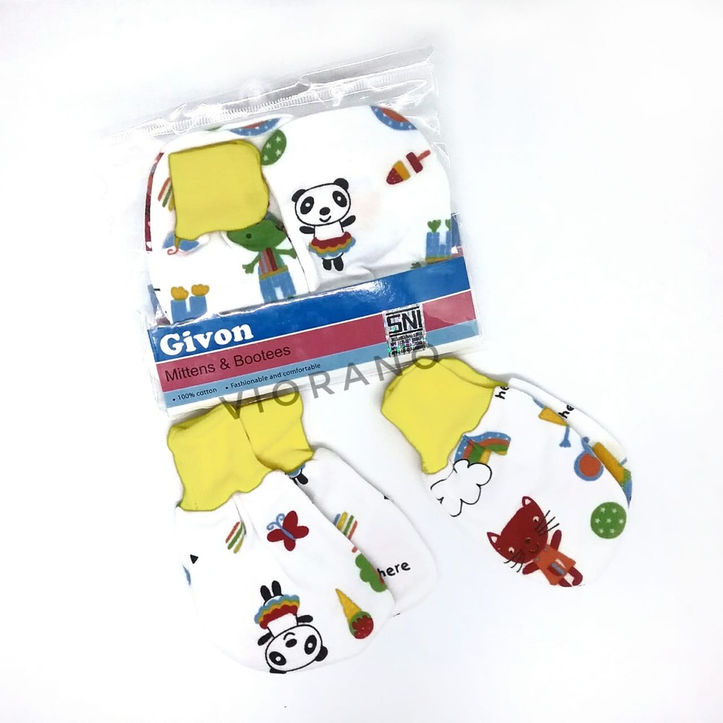 SNI 1set Sarung Tangan Kaki Baby New Born / Kado Bayi Baby Gift / Setelan Kaos Kaki Baby + Kaos Tang