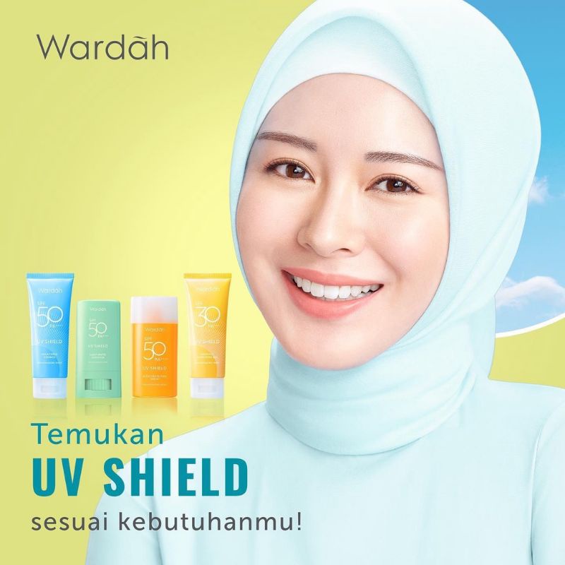 Wardah UV Shield Aqua Fresh Essence SPF 50 PA+++ 30ml | Essential Sunscreen Gel SPF 30 PA+++