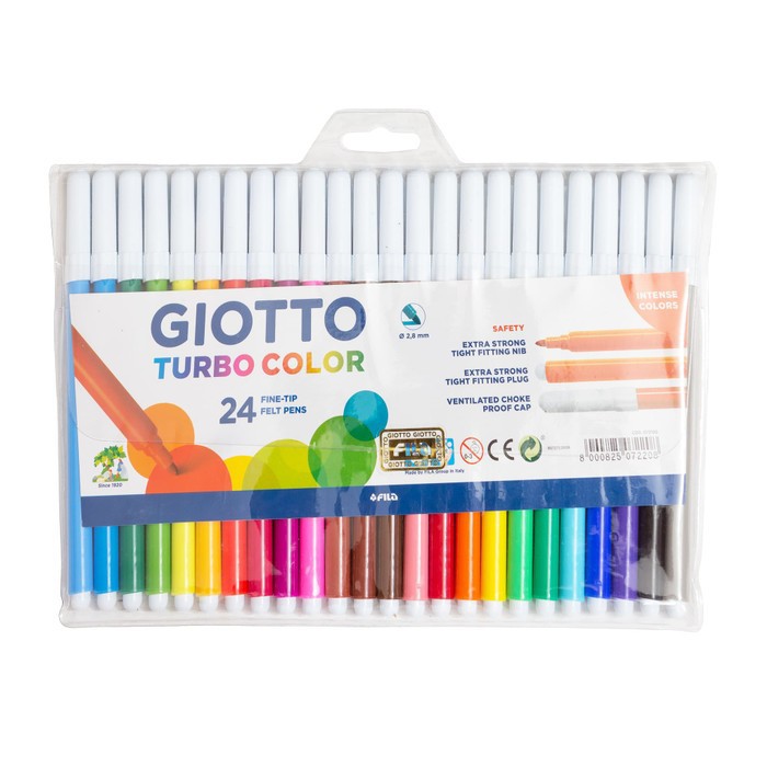 Giotto Turbo Color Fine Tip 24 Color / 24 Warna - 072100