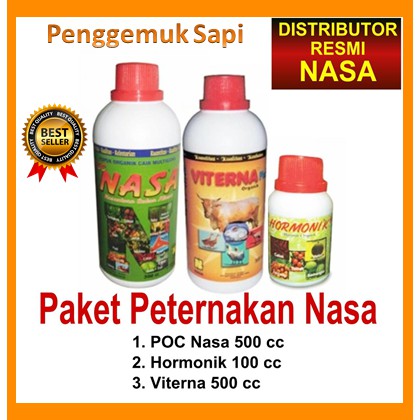 Paket Vitamin Ternak Penggemuk Sapi Nasa Ampuh