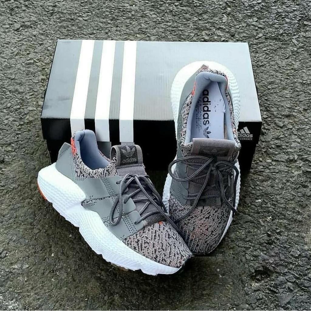 Sepatu Sport Adidas Prophere Grey Import Vietnam Premium Sneakers Running Fitnes Gym Olahraga Murah