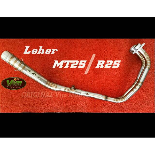 Leher knalpot MT25/ leher knalpot R25. Header knalpot MT25/leher knalpot R25 fullstenlis fullcacing
