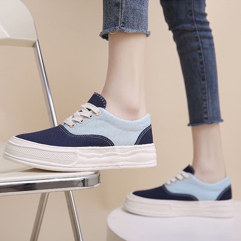 Sepatu Sneakers Kanvas Sepatu Import Sepatu Wanita Trendy Terbaru Ringan Kekinian