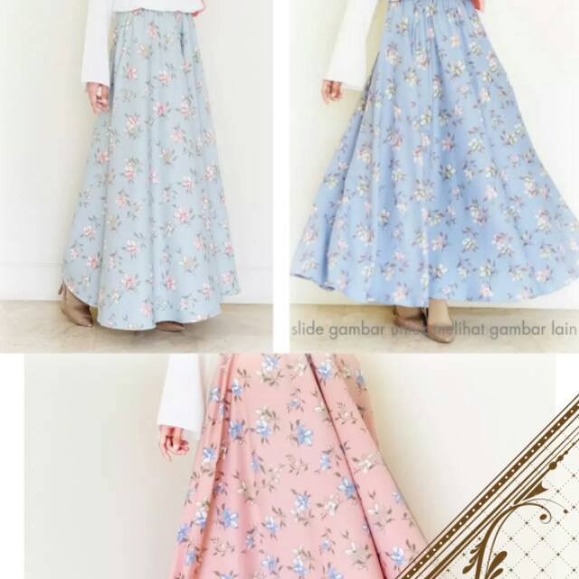 Dior swing skirt rok motif by vanilla hijab