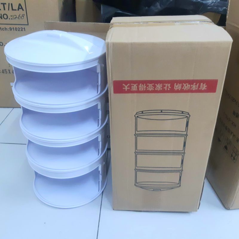 Penutup tempat makanan anti serangga 4 susun