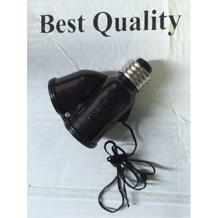 Saklar - Perlengkapan Listrik - Saklar Broco Fitting Tarik E27/ Fitting Lampu Dobel Model Tarik