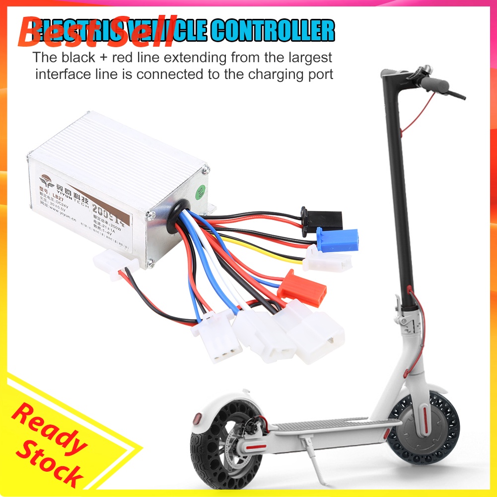 24V 250W Electric Bicycle Brushed Controller for Motor Scooter E-bike Parts