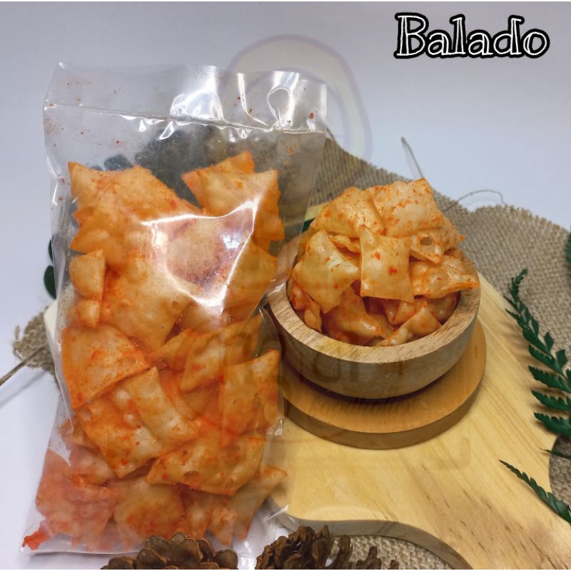 

Keripik Pangsit Renyah Balado 200 gram