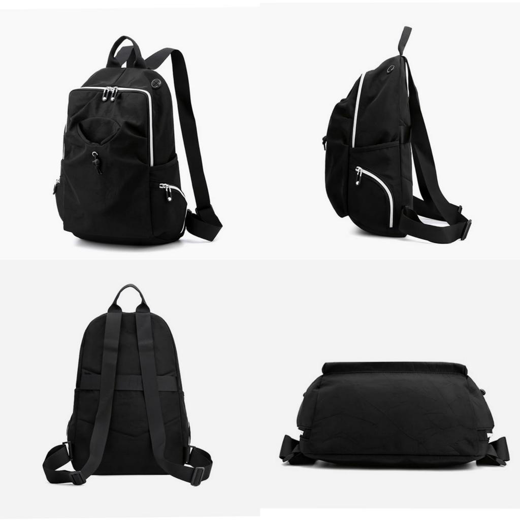 TAS RANSEL WANITA BACKPACK KOREA IMPORT KERJA GENDONG PUNGGUNG MUAT LAPTOP BESAR ANTI AIR KEKINIAN MURAH CEWEK BRANDED BATAM HITAM BACCA TA792B5 SEKOLAH KULIAH PREMIUM REMAJA