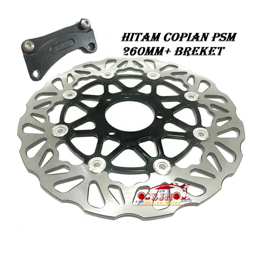 piringan besar FINO MIOJ MIOM3 MIOZ XRIDE 125 SOULGT MIOGT LUBANG 3 UKURAN BESAR 260MM PLUS BREKET