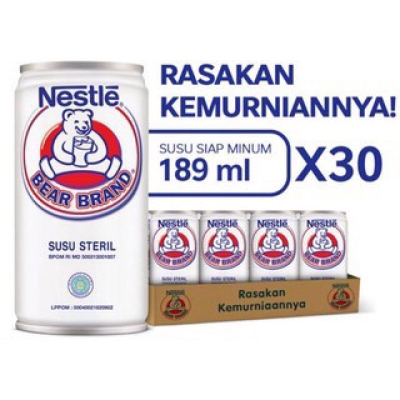 

1 KARTON BEAR BRAND 189 GR ISI 30 PCS