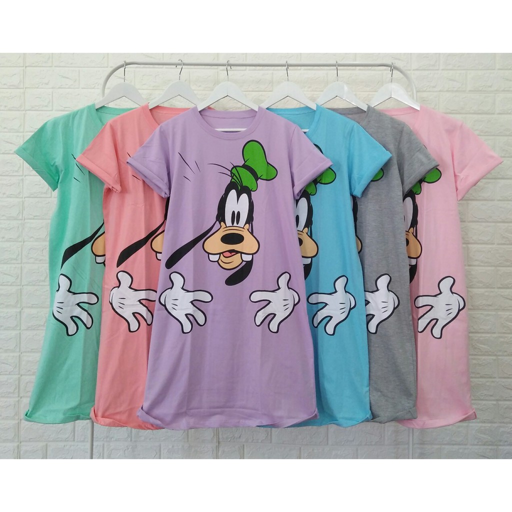 Dress Oreenjy LD 120 Katun Jumbo Motif Goofy