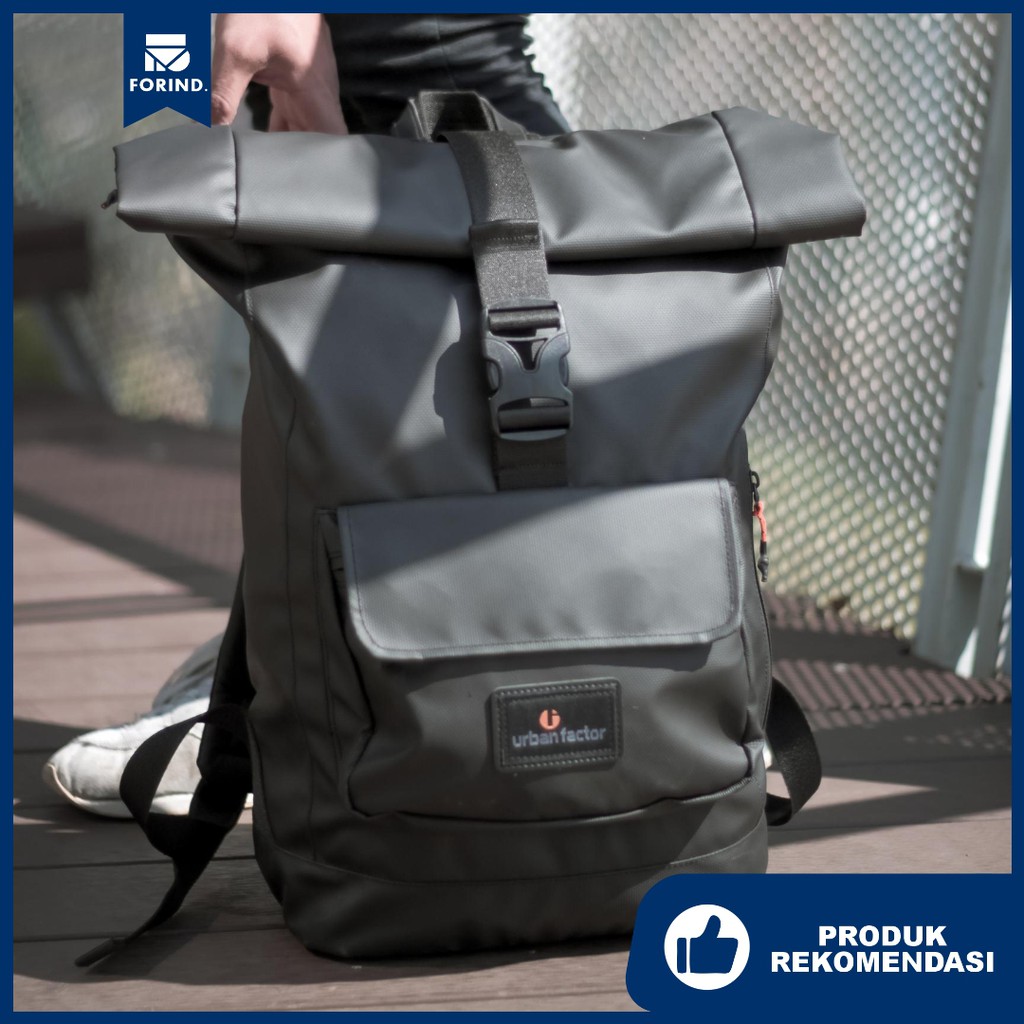 Thunder Black| Tas Ransel Punggung Ori Bag Pria Wanita Backpack Baru Gunung | Urban Factor x FORIND