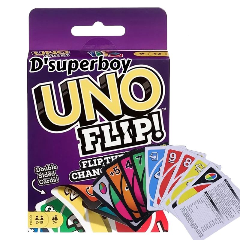 Image of Mainan Kartu Flip Card UNO Flip Card Game #0