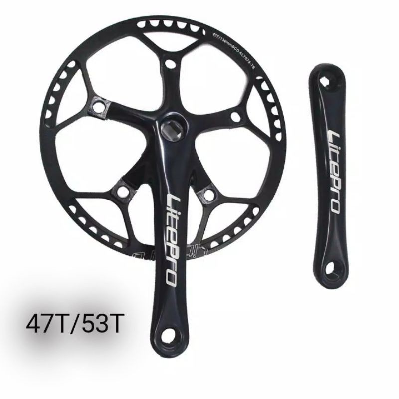 Crank single litepro pacific 47T 53T