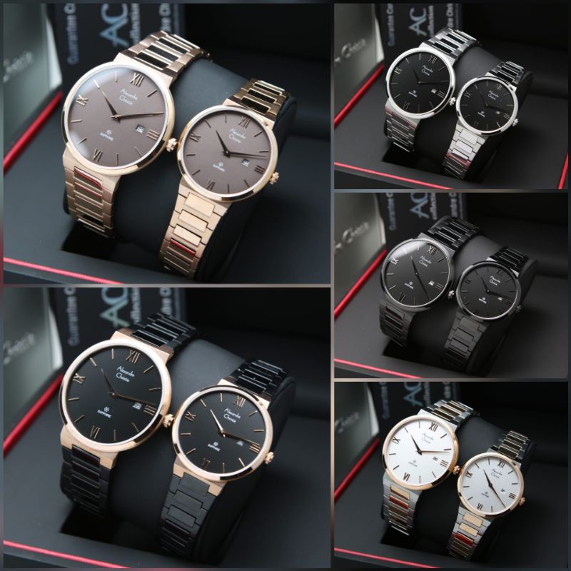 JAM TANGAN COUPLE ALEXANDRE CHRISTIE AC8564 / AC 8564 SHAPPIRE ORIGINAL GARANSI RESMI 1 TAHUN