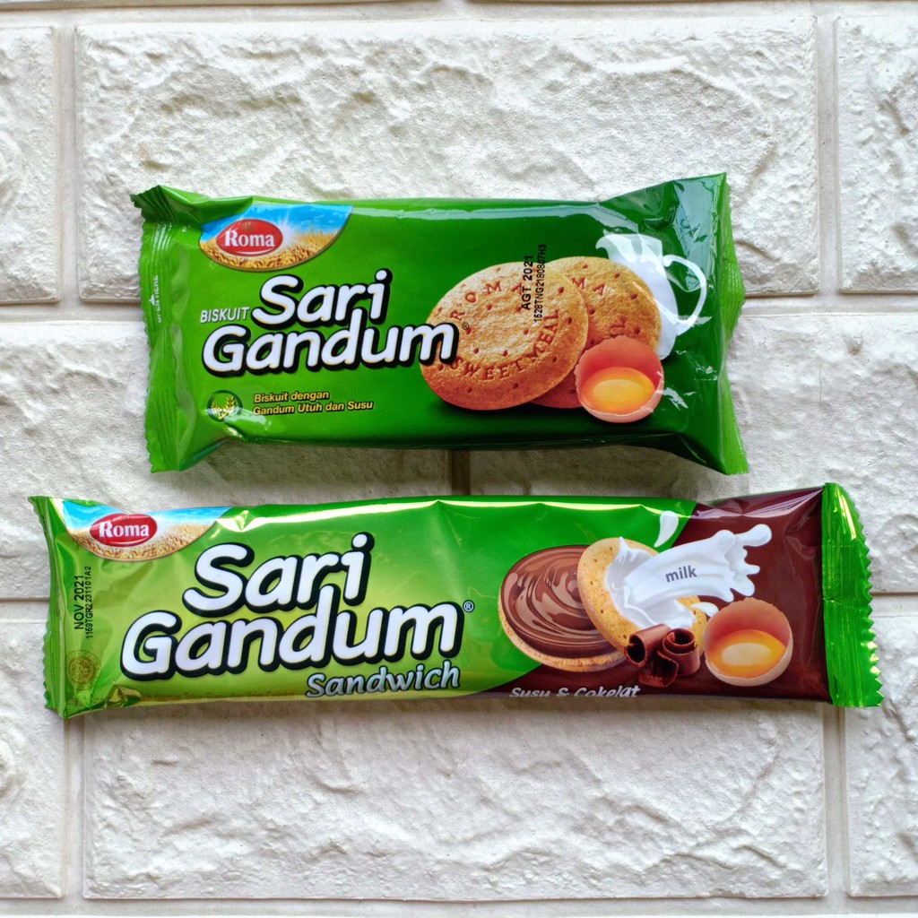 

Roma Biskuit Sari Gandum Sandwich Susu Coklat Sachet Kecil 39gr Cemilan Snack Makanan Ringan Kue 39