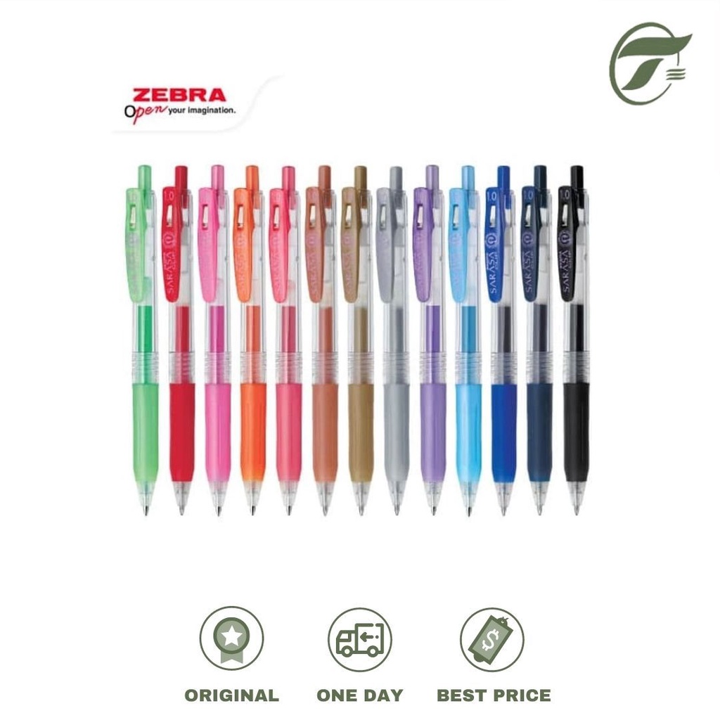 

BALLPEN SARASA CLIP 1.0 ZEBRA (BLUE/BLUEBLACK/BRONZE/GOLD/RED/SILVER/SHINYORANGE/SHINYPINK/SHINYRED)