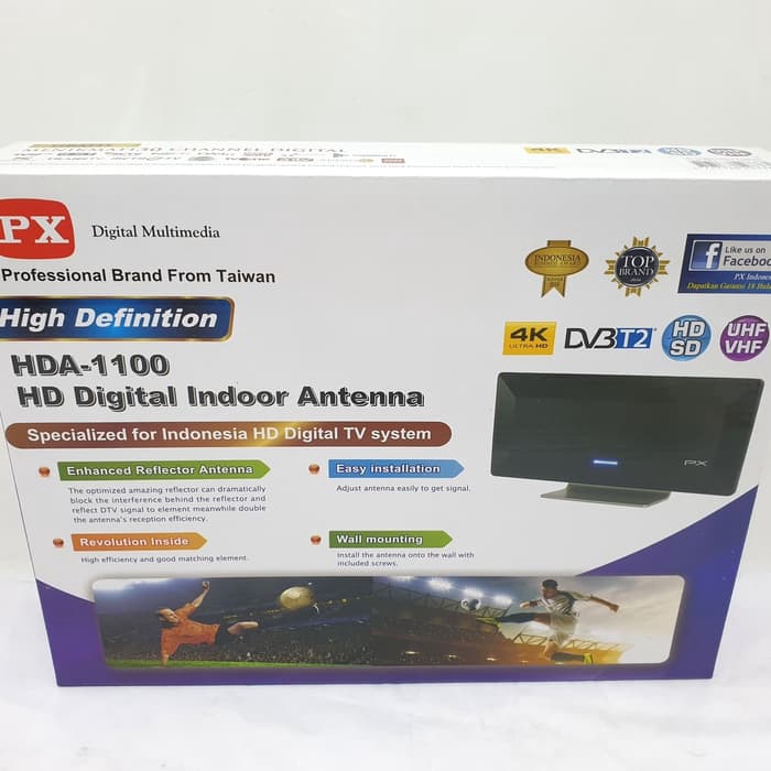 PX Antena TV digital indoor HDA-1100 / antenna TV HDA1100 / TV 1100 / PX 1100