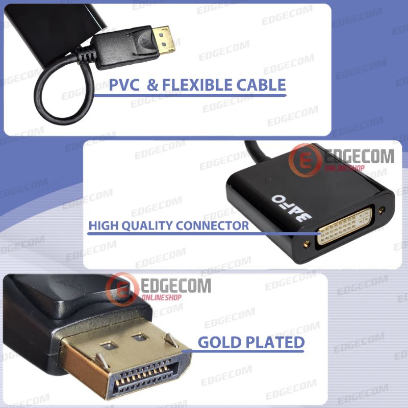 BAFO DISPLAYPORT TO DVI Cable Adapter BF-3381