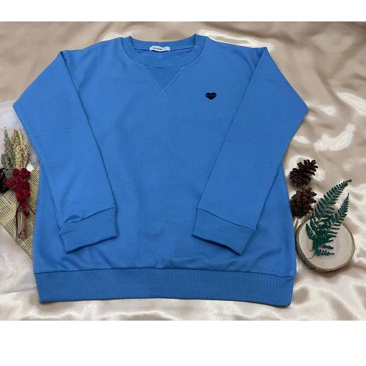 Stock.banyak T-Shirt (SWEATER POLOS)  - Sweater nevada POLOS Wanita // Sweater Cewek Love // Kaos At