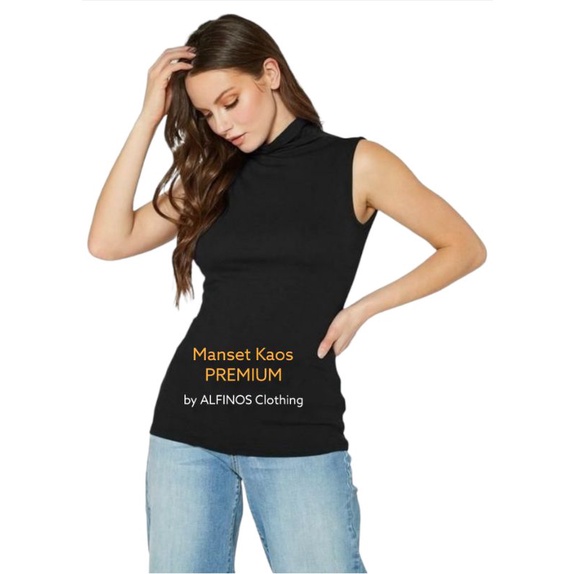 Baju Manset Kaos Inner Buntung Lekbong Tanpa Lengan Wanita Best Quality Premium Adem