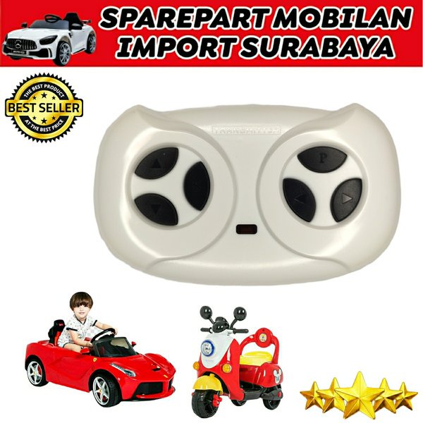 REMOT JR PUTIH MOBIL AKI MAINAN ANAK REMOTE CONTROL CAR RECIVER MOTOR CONTROLLER RC 12 VOLT