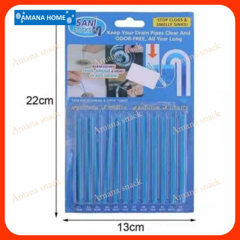 SANI STICK drain pembersih pewangi pipa saluran air mampet ampuh