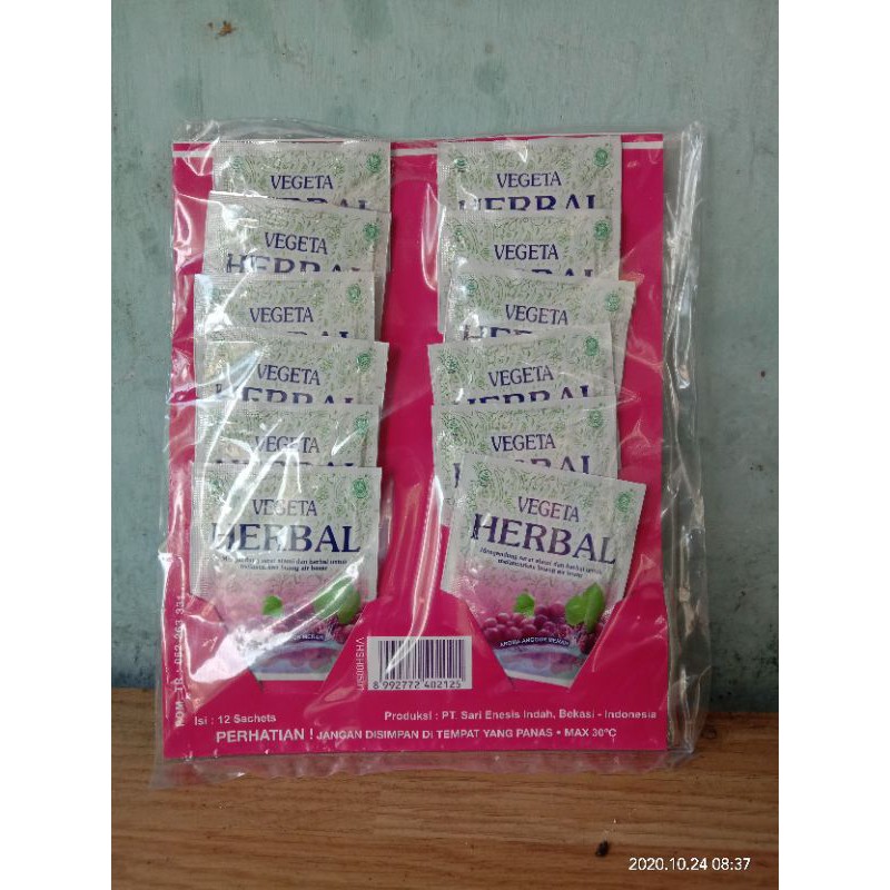 

Vegeta Herbal 1 hanger isi 12 sachet