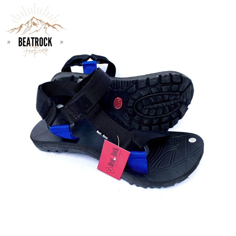 Sandal Gunung / Sandal Gunung Pria / Sandal Selop / Sandal Pria Murah / Sandal Gunung Outdoor Pria-Kaki biru